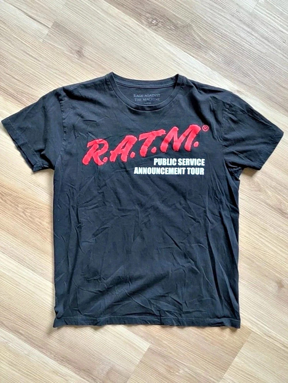 Rage Against the Machine Public Service Announcement Tour T-Shirt Graphic Tee